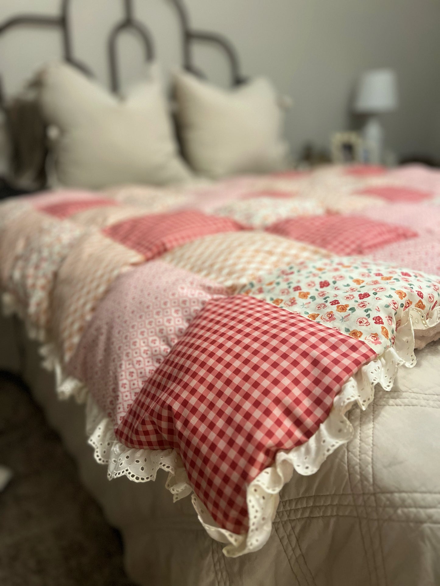 Floral Puff Quilt - KIT